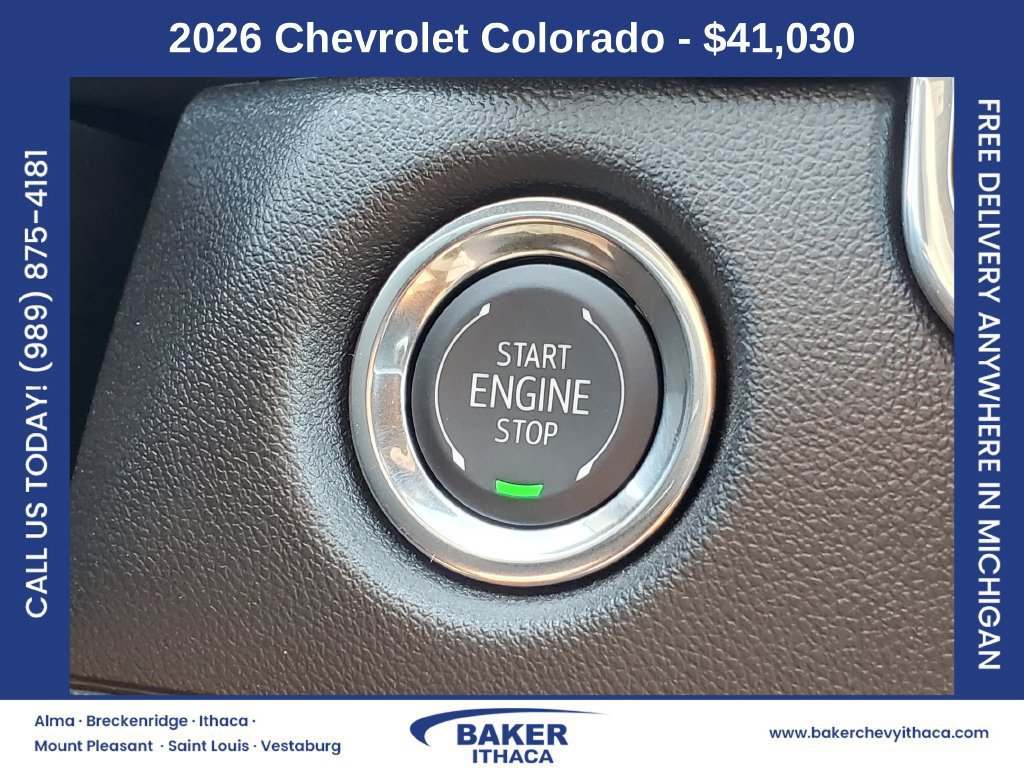 New 2026 Chevrolet Colorado W/T w/ WT Custom Package AWD/4WD image 13