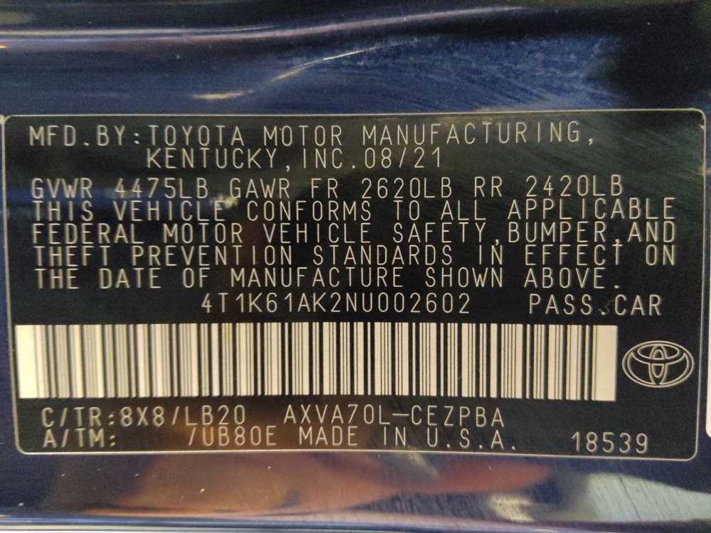 Used 2022 Toyota Camry XSE FWD image 33