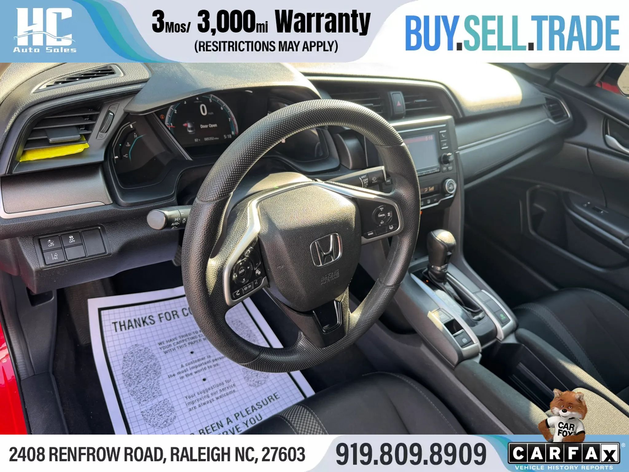 Used 2020 Honda Civic LX image 14