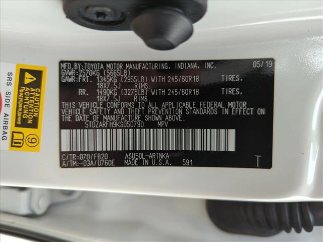 Certified 2019 Toyota Highlander LE FWD image 24