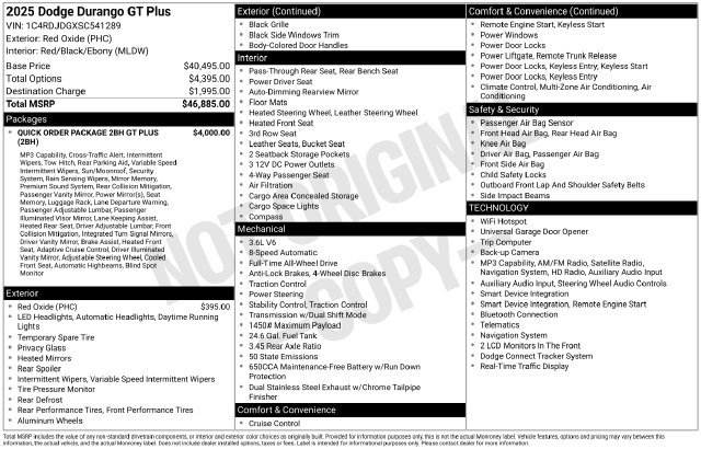 Used 2025 Dodge Durango GT AWD/4WD image 36