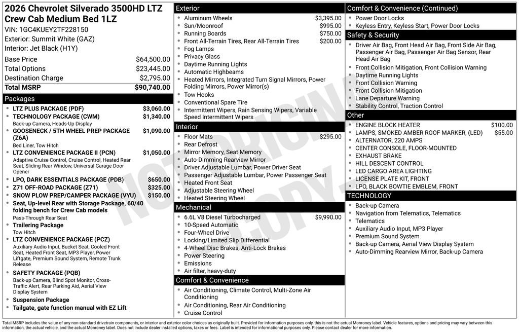 New 2026 Chevrolet Silverado 3500 LTZ w/ LTZ Plus Package image 4