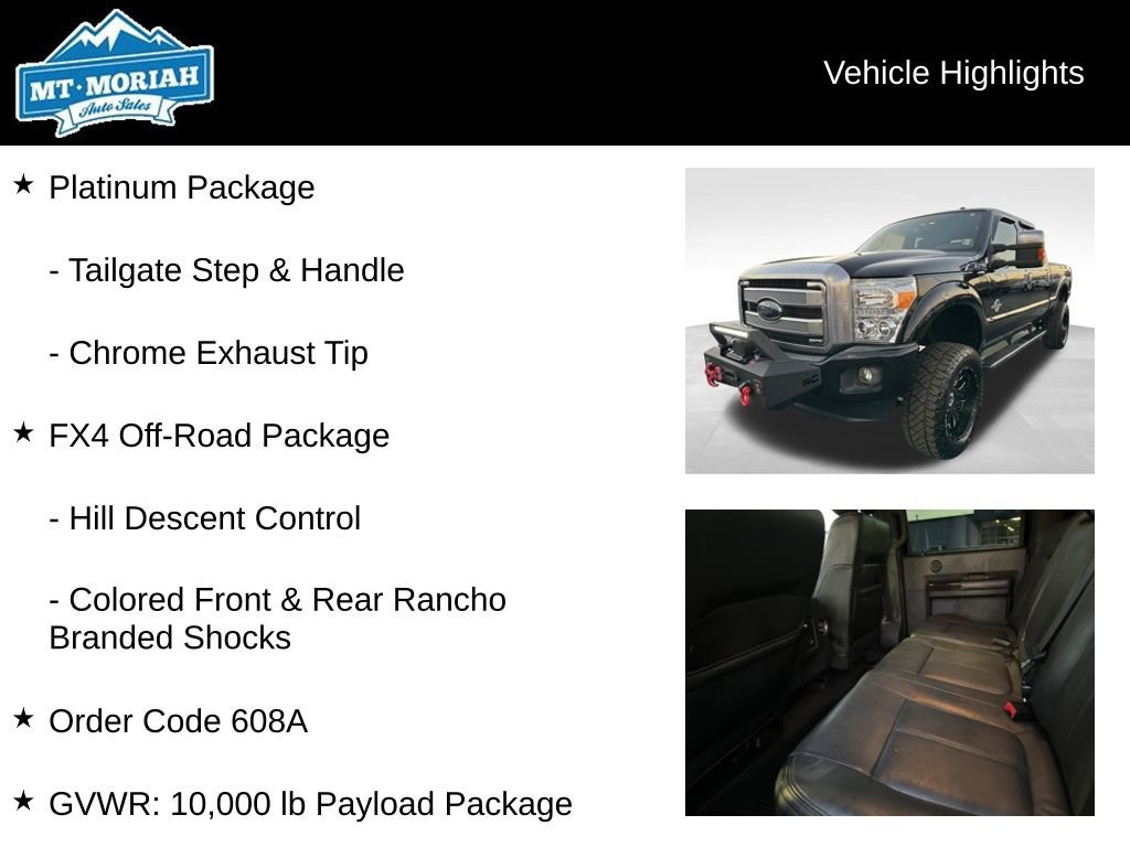 Used 2016 Ford F250 Platinum w/ FX4 Off-Road Package image 12