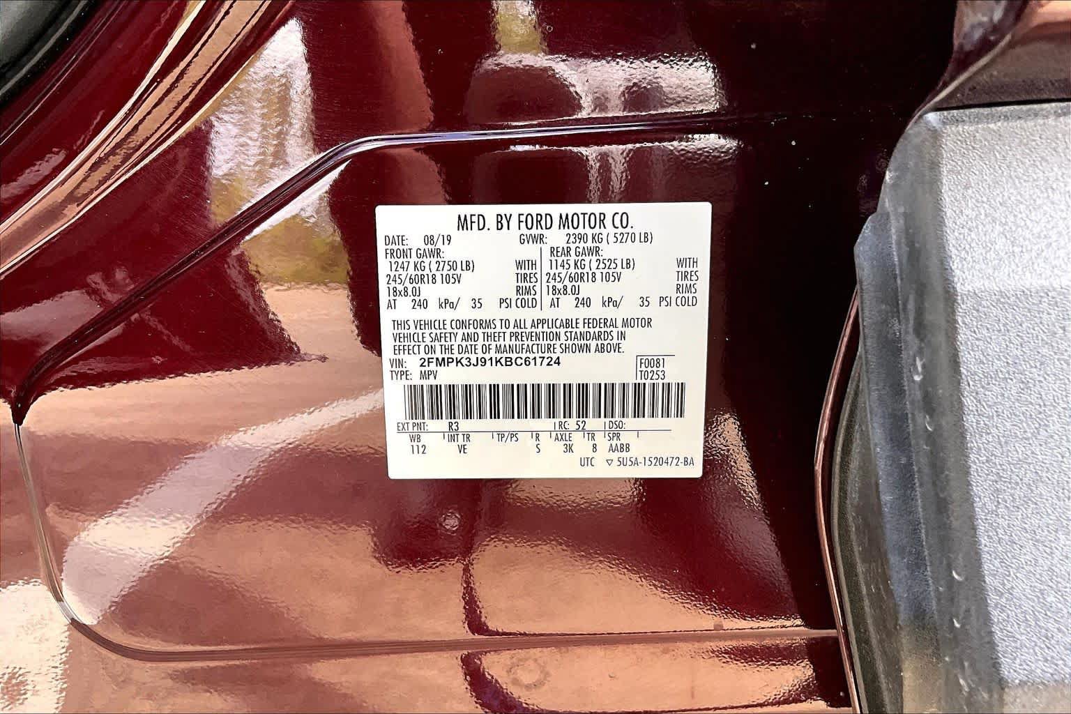 Used 2019 Ford Edge SEL w/ Equipment Group 201A FWD image 37