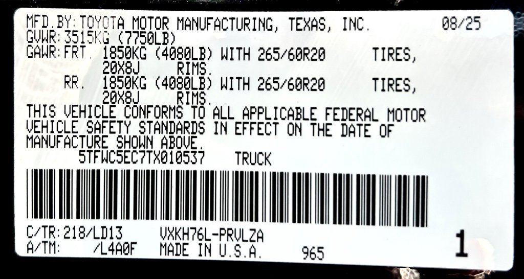 New 2026 Toyota Tundra Limited image 25