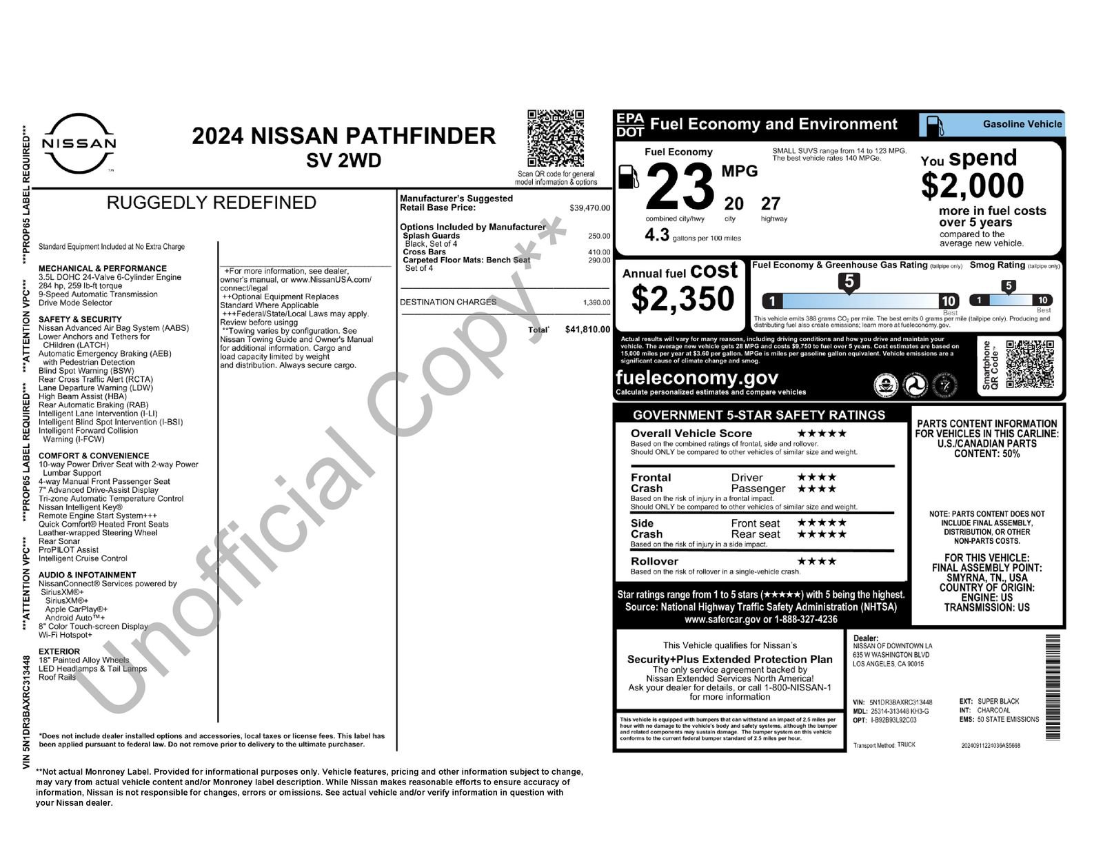 Used 2024 Nissan Pathfinder SV FWD image 6