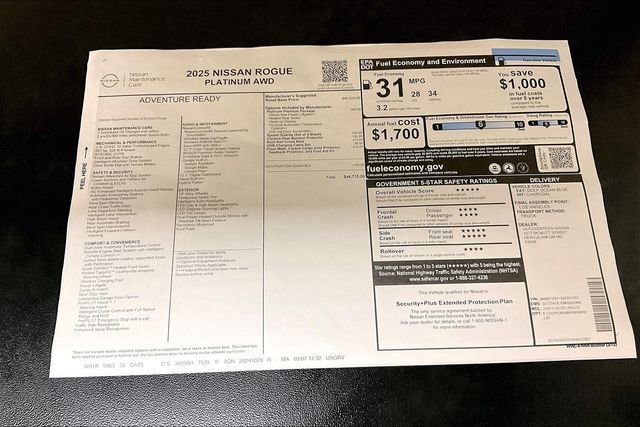 New 2025 Nissan Rogue Platinum w/ Platinum Premium Package image 39