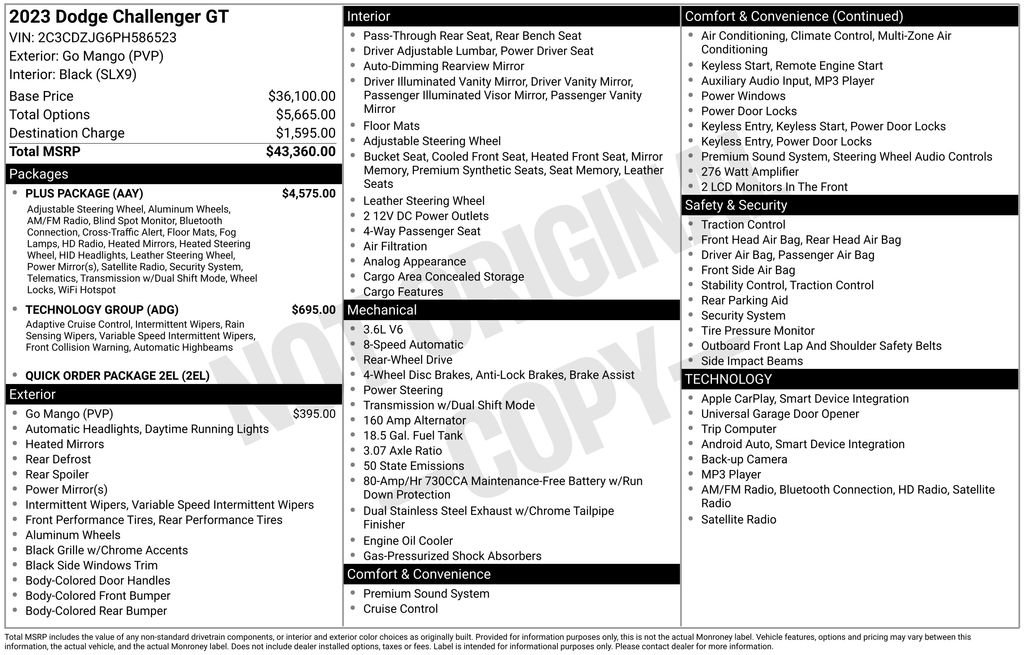Used 2023 Dodge Challenger GT w/ Plus Package image 19