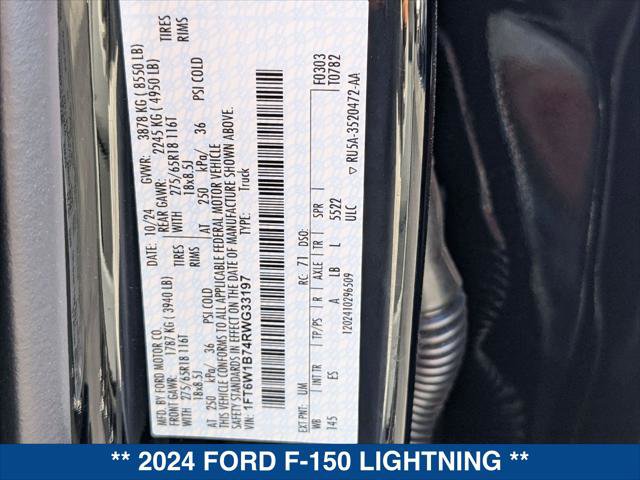 New 2024 Ford F150 Lightning Pro w/ Tow Technology Package AWD/4WD image 24