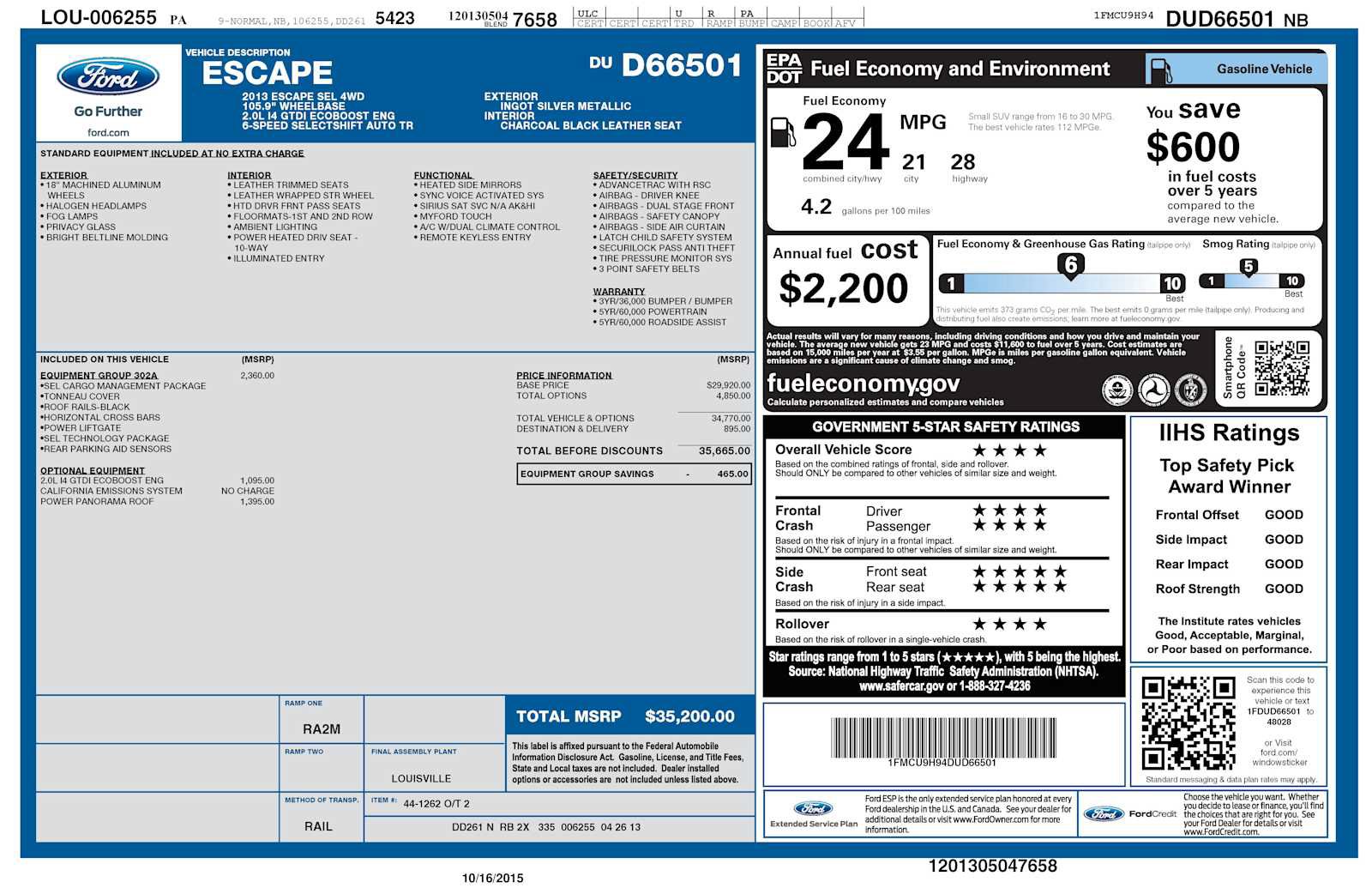 Used 2013 Ford Escape SEL AWD/4WD image 28