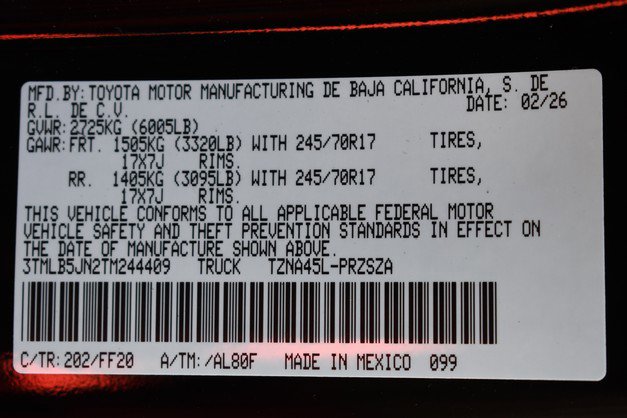 New 2026 Toyota Tacoma SR5 image 15