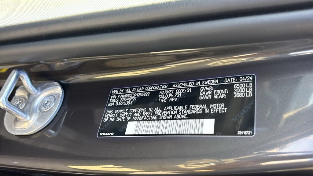 Used 2024 Volvo XC90 T8 Plus w/ Protection Package AWD/4WD image 33