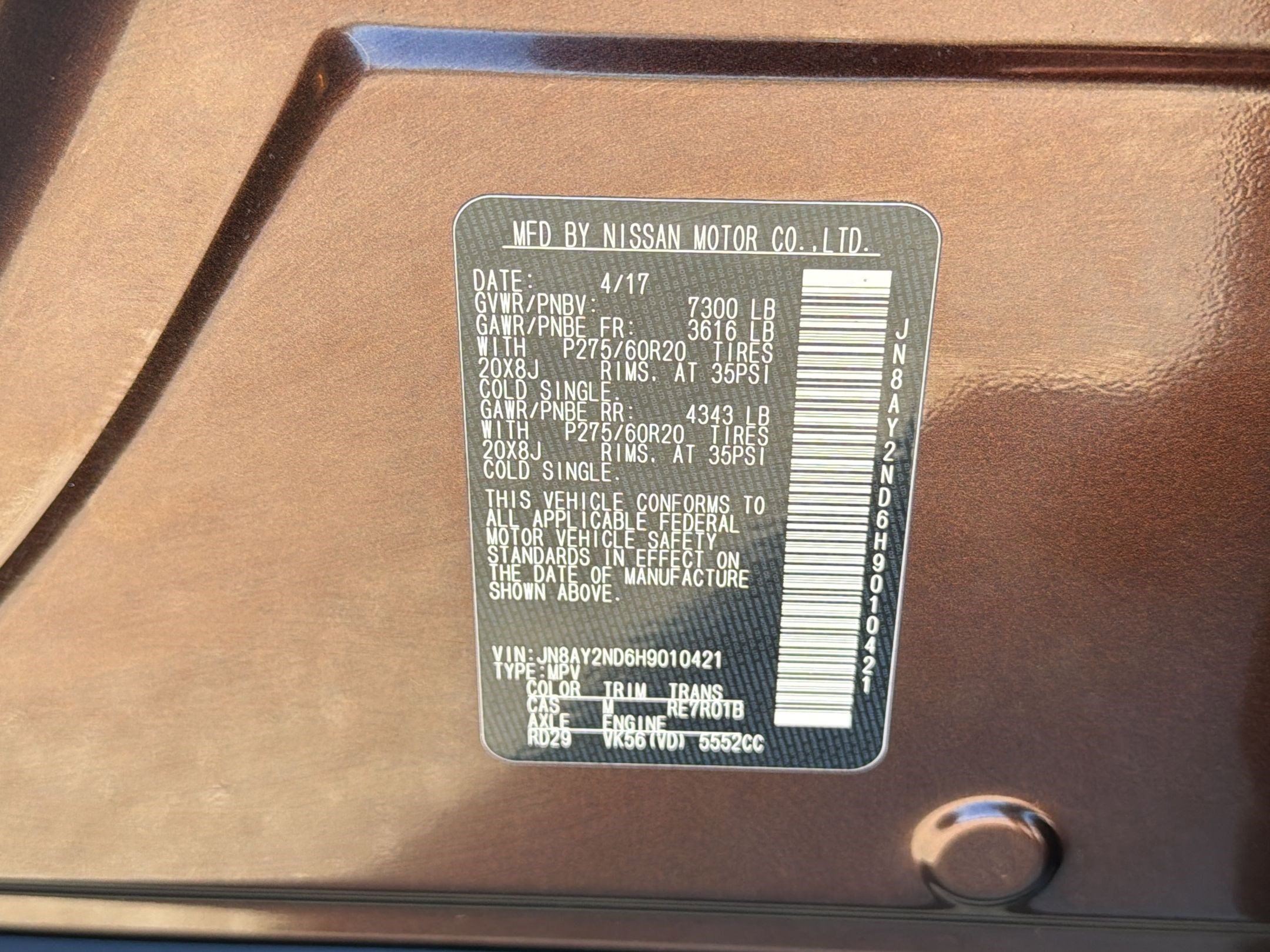 Used 2017 Nissan Armada SL w/ Technology Package image 23