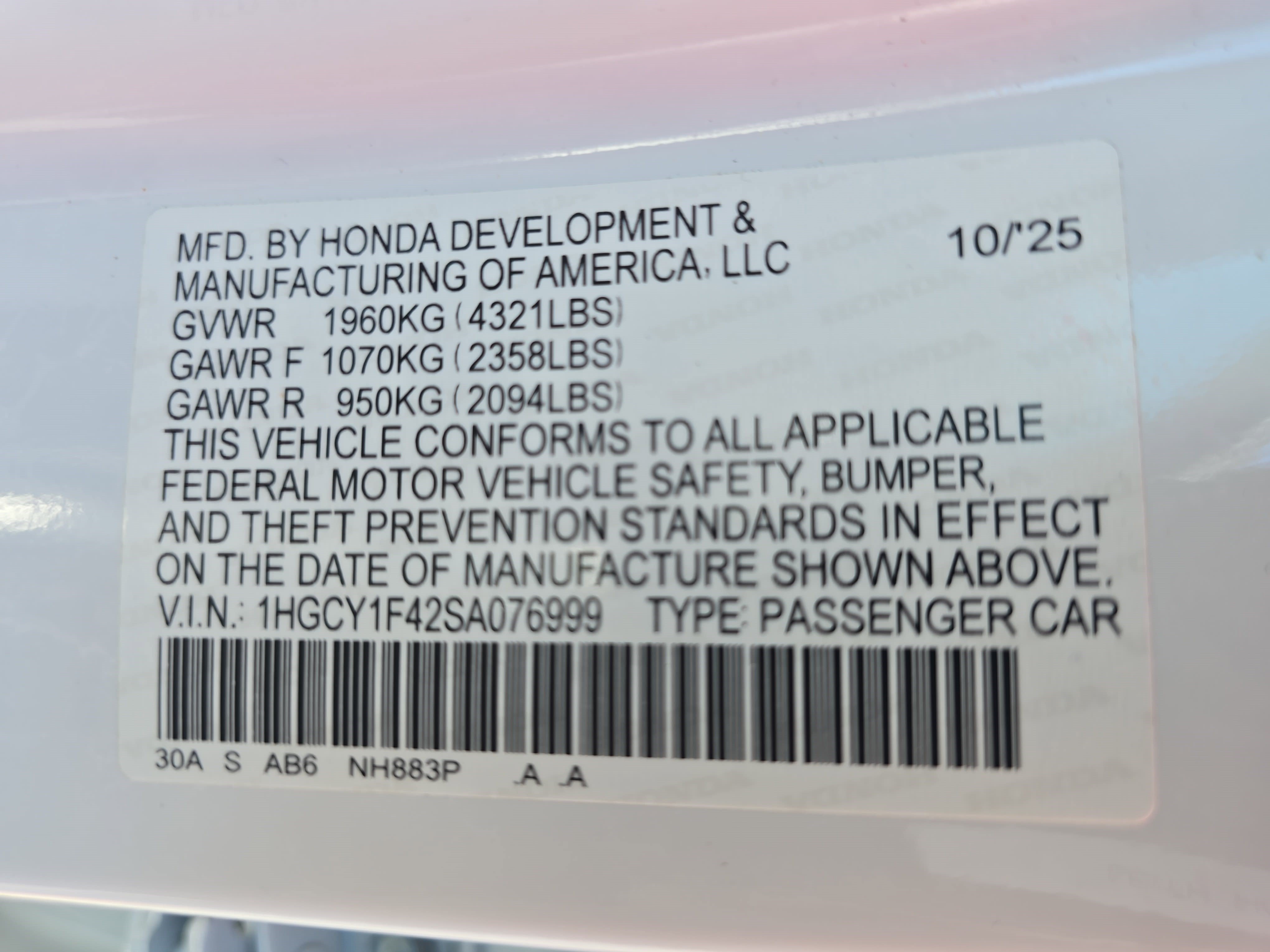 Used 2025 Honda Accord SE image 34