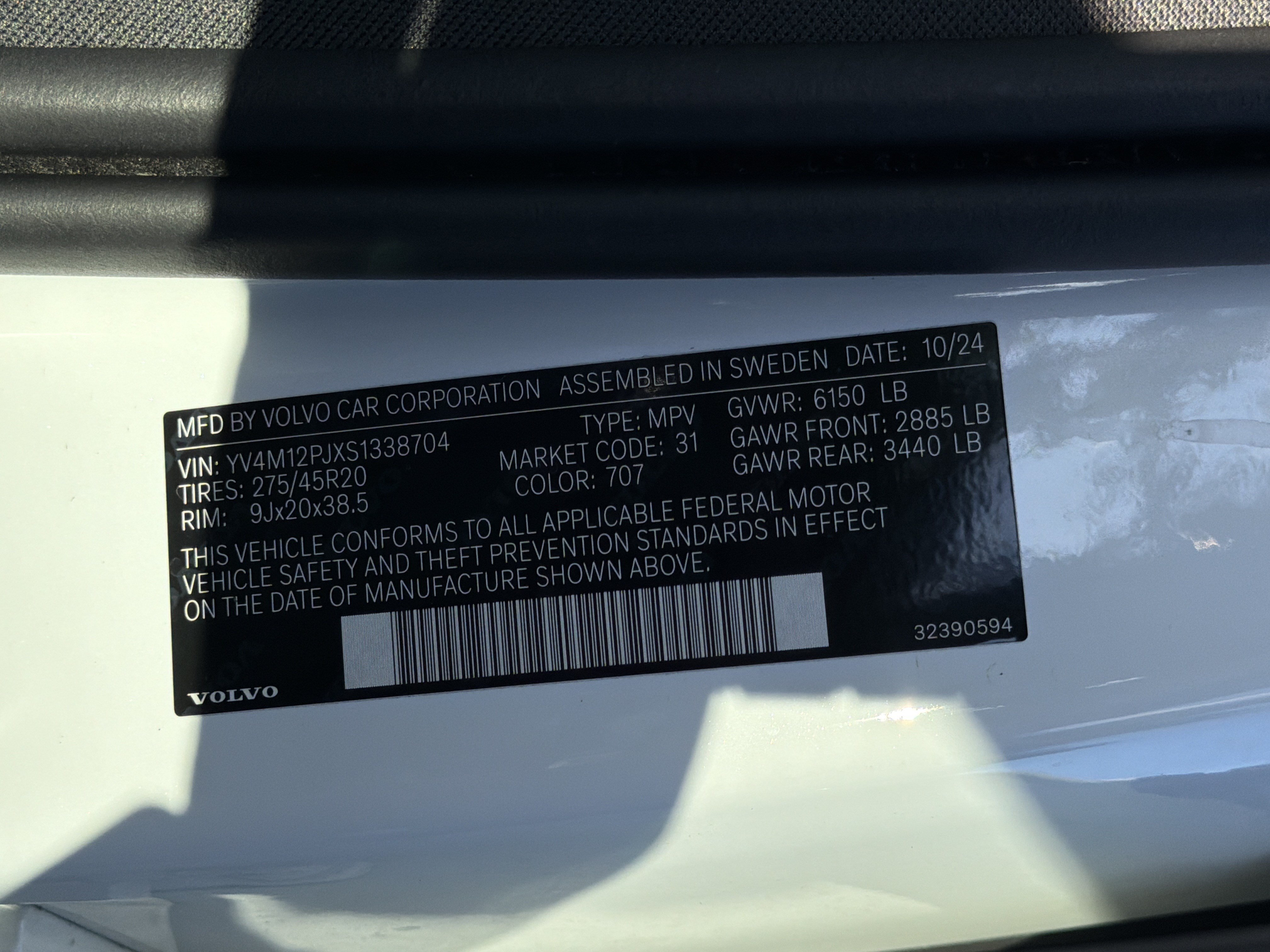 Certified 2025 Volvo XC90 B5 Core AWD/4WD image 37