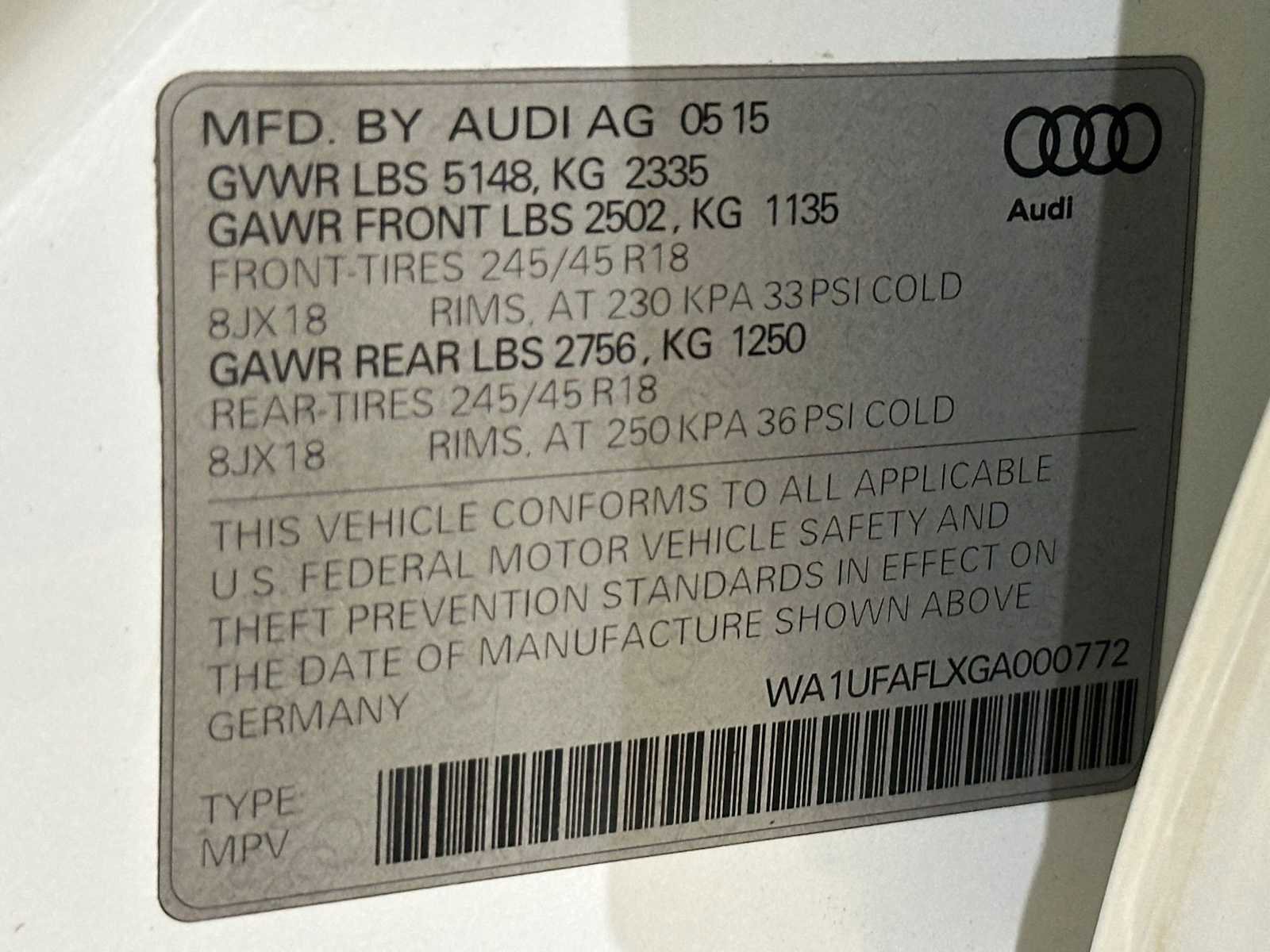 Used 2016 Audi A4 Premium Plus AWD/4WD image 32