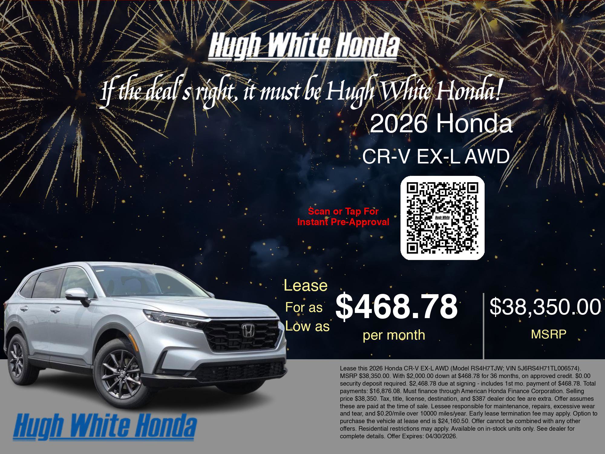 New 2026 Honda CR-V EX-L image 3