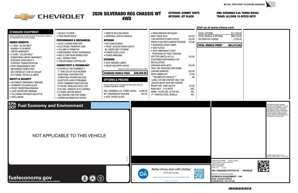 New 2026 Chevrolet Silverado 3500 W/T w/ WT Convenience Package AWD/4WD image 4