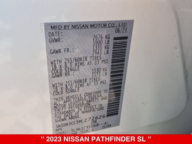 Certified 2023 Nissan Pathfinder SL AWD/4WD image 41