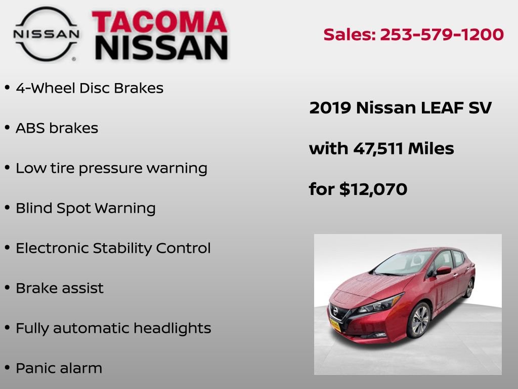 Used 2019 Nissan Leaf SV image 12
