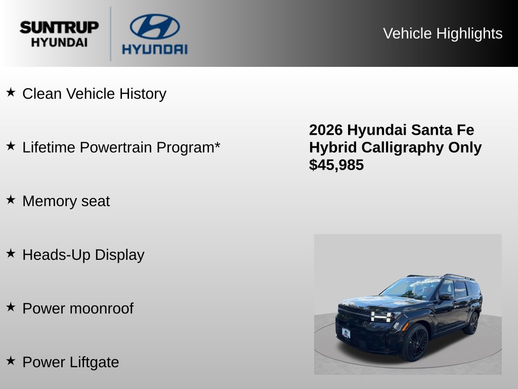 Certified 2026 Hyundai Santa Fe Calligraphy AWD/4WD image 8