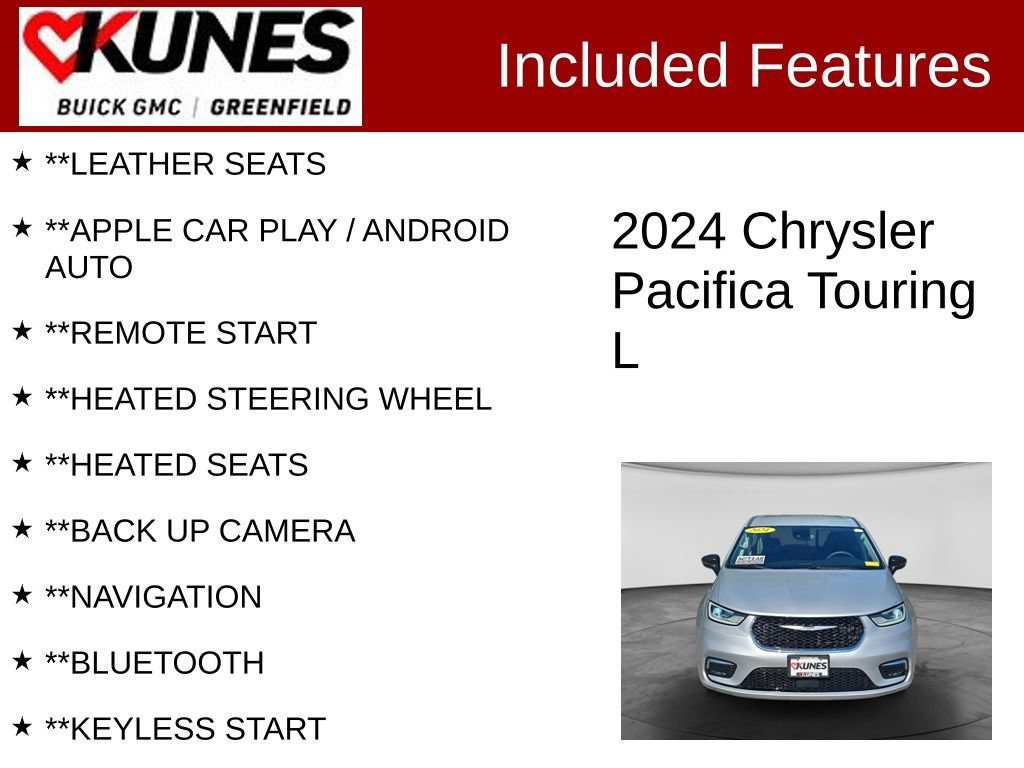 Used 2024 Chrysler Pacifica Touring-L FWD image 2