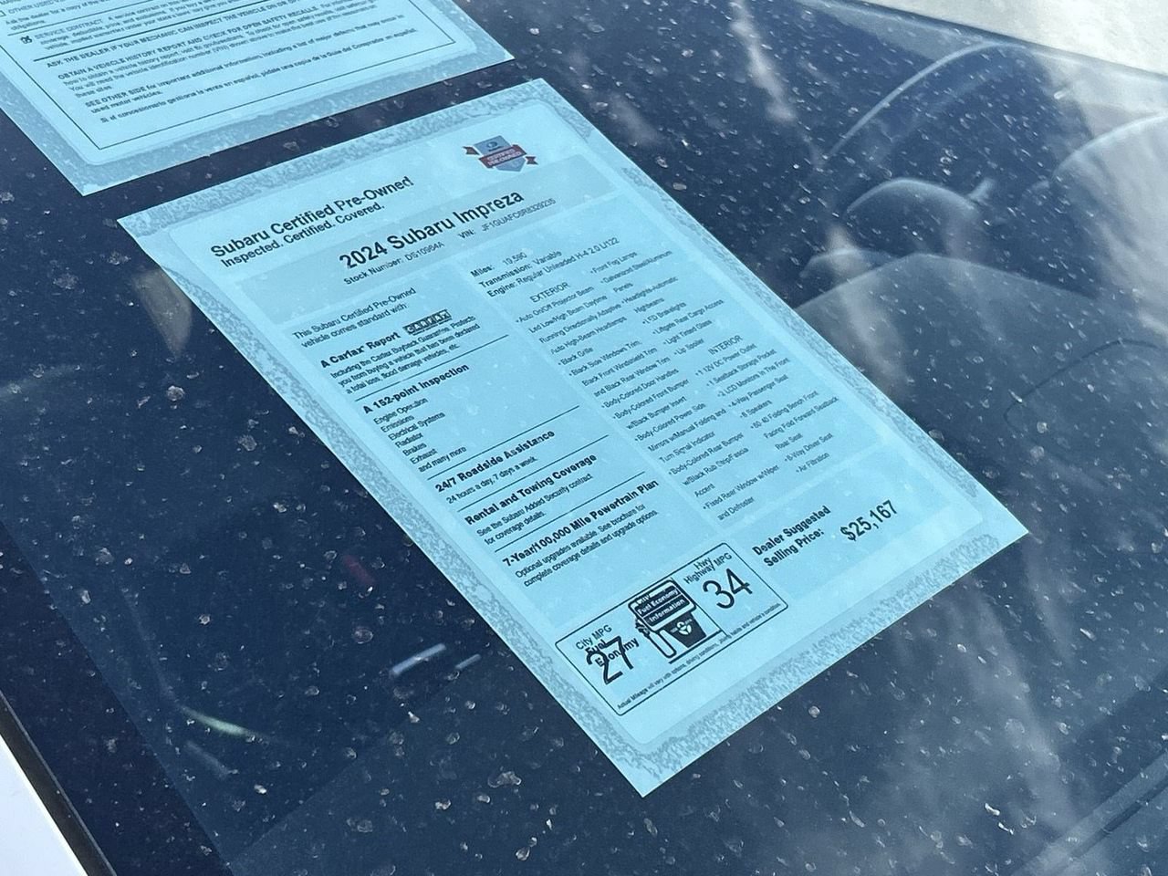 Certified 2024 Subaru Impreza 2.0i Sport AWD/4WD image 6