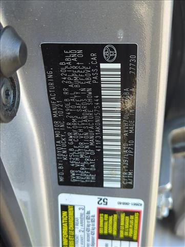 Certified 2022 Toyota Camry XLE FWD image 27