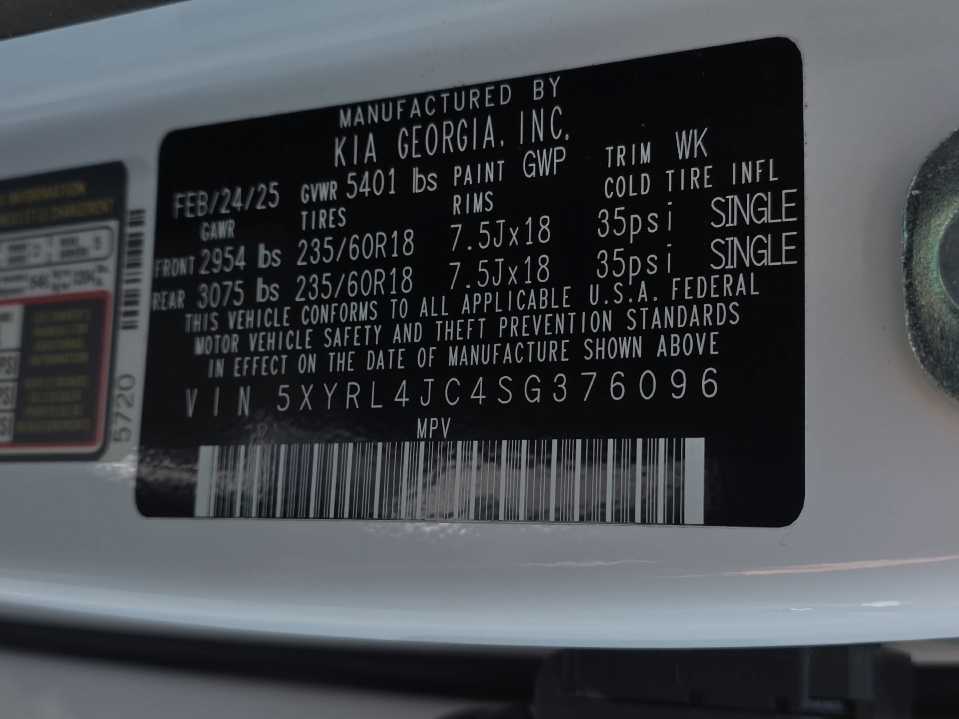 Used 2025 Kia Sorento S w/ Panoramic Sunroof Package FWD image 33