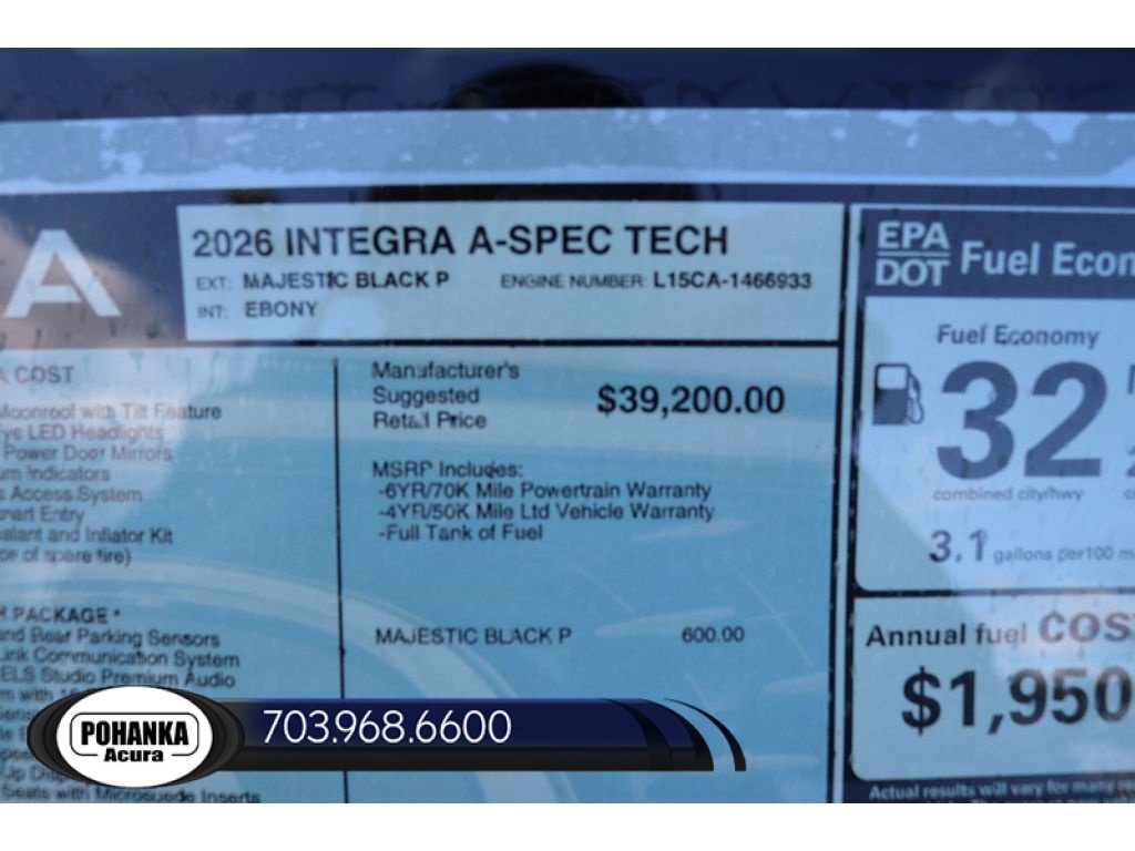 New 2026 Acura Integra A-Spec w/ Technology Package FWD image 34
