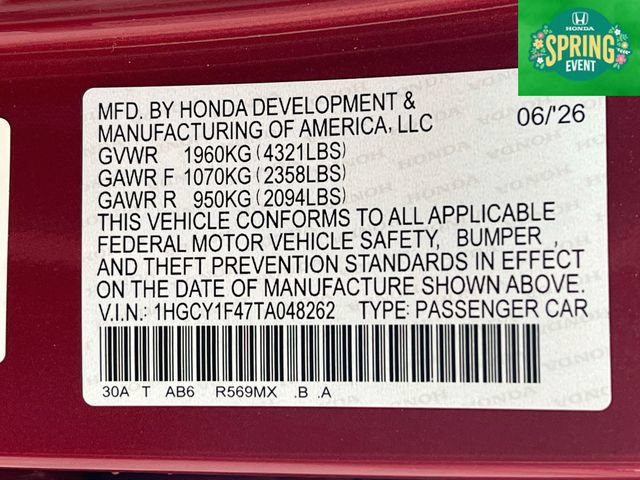New 2026 Honda Accord SE image 33