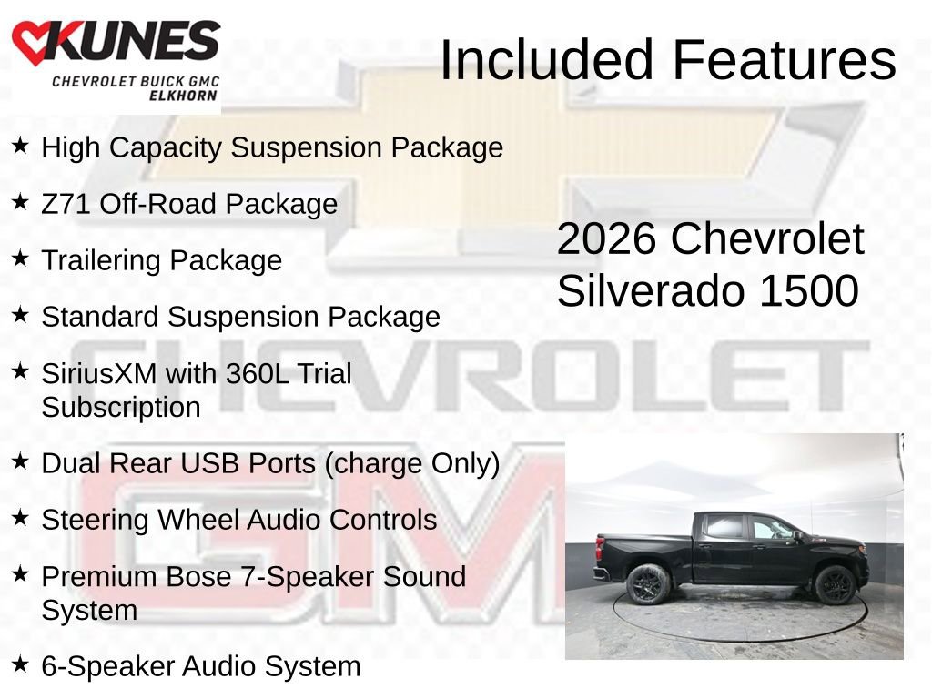 New 2026 Chevrolet Silverado 1500 RST w/ RST All Star Premium Package AWD/4WD image 3