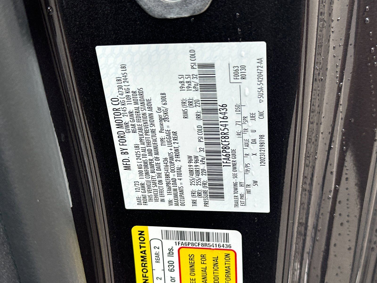 Used 2024 Ford Mustang GT Premium RWD image 36