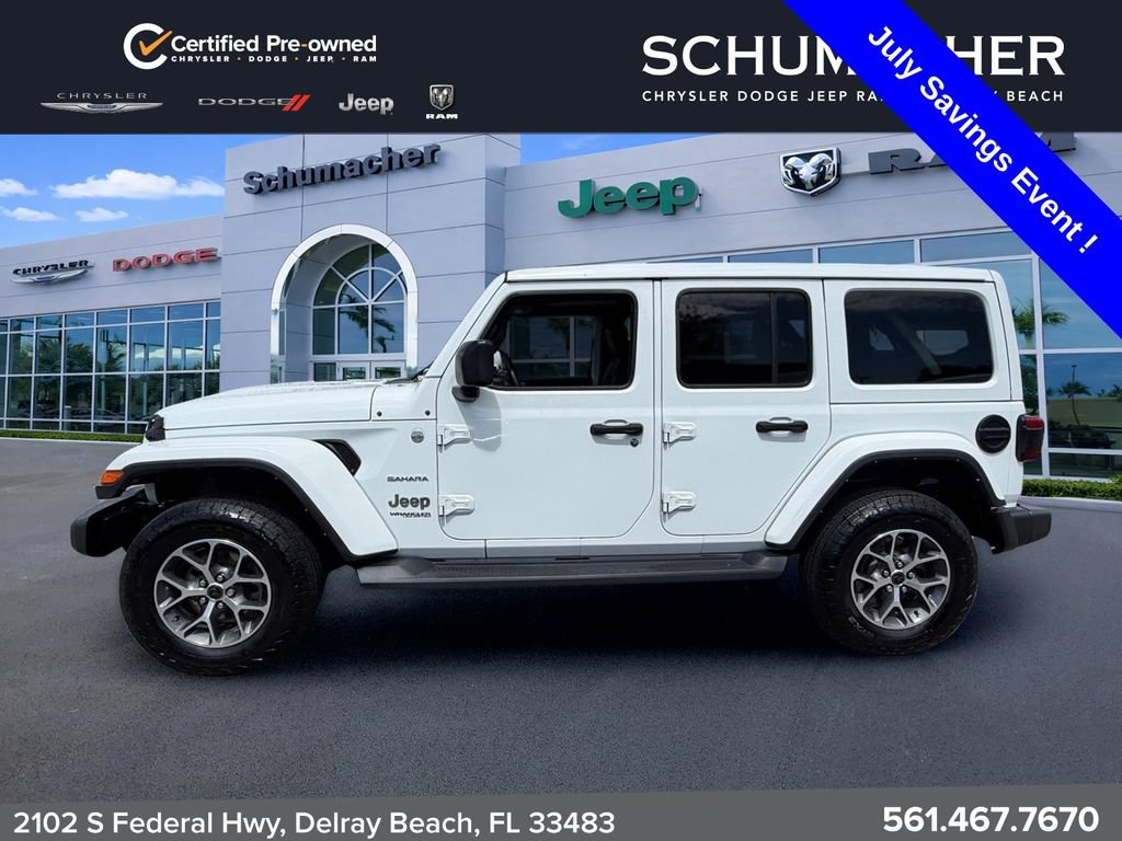 Used 2022 Jeep Wrangler Unlimited Sahara w/ LED Lighting Group AWD/4WD image 4