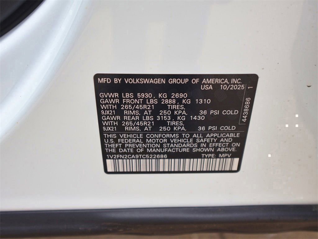 New 2026 Volkswagen Atlas SEL Premium R-Line image 37