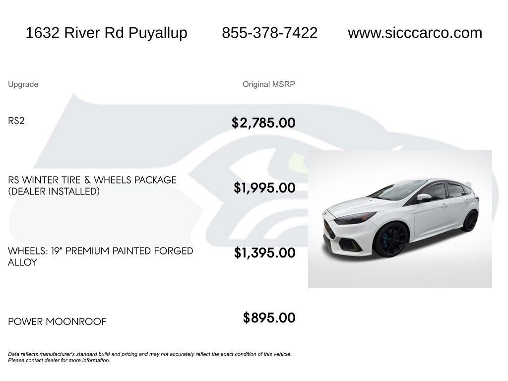 Used 2016 Ford Focus RS AWD/4WD image 2
