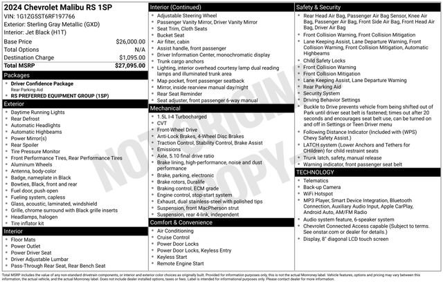 Used 2024 Chevrolet Malibu RS FWD image 5