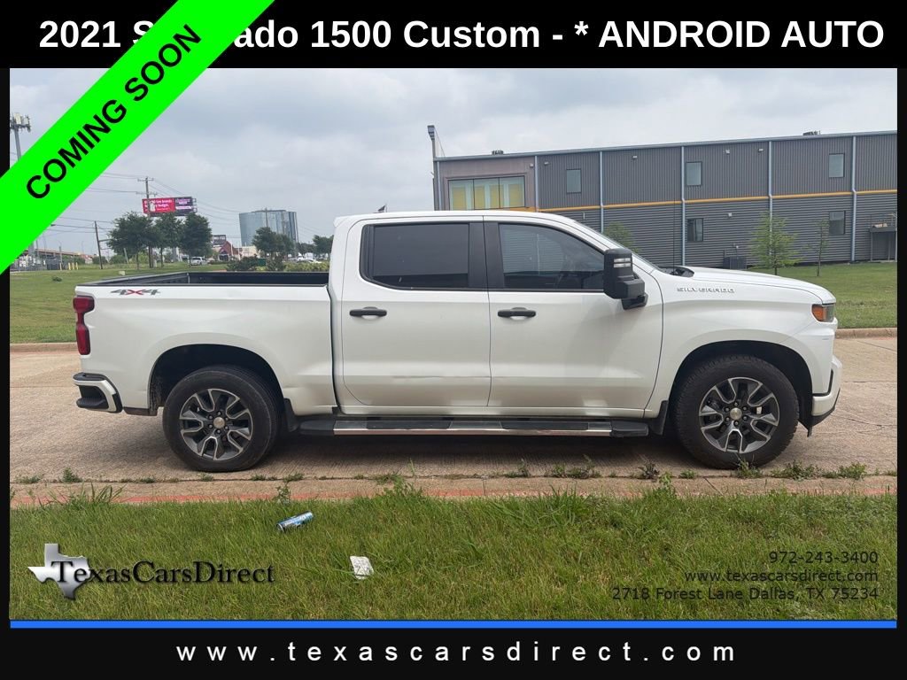 Used 2021 Chevrolet Silverado 1500 Custom w/ Custom Max Trailering Package AWD/4WD image 3