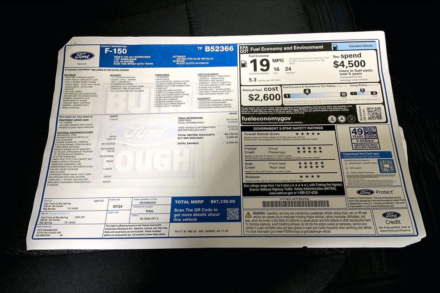 New 2026 Ford F150 XLT w/ Equipment Group 302A MID AWD/4WD image 21