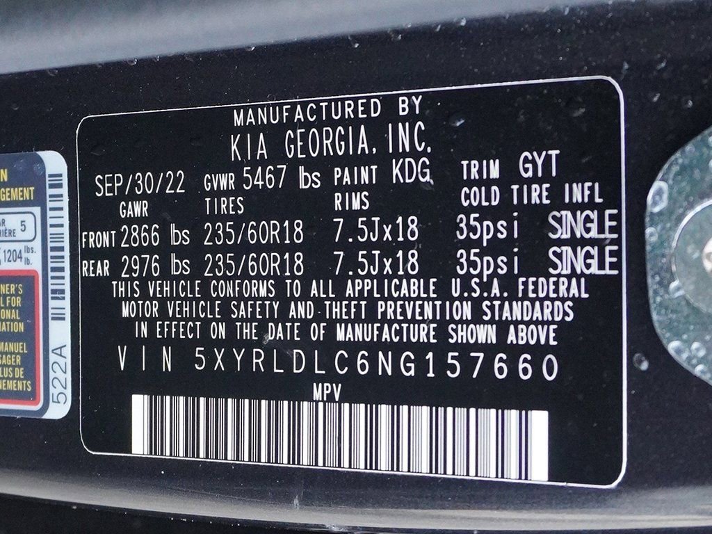 Used 2022 Kia Sorento S w/ Panoramic Sunroof Package image 48