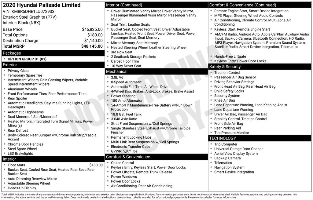 Used 2020 Hyundai Palisade Limited image 4