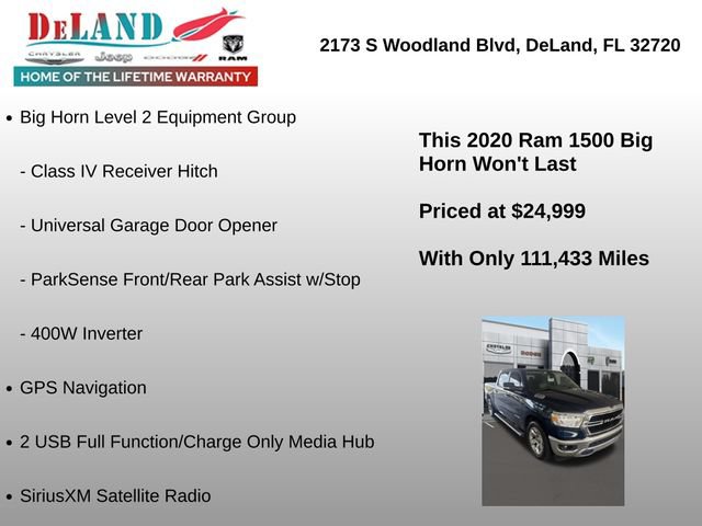 Used 2020 RAM 1500 Big Horn RWD image 5