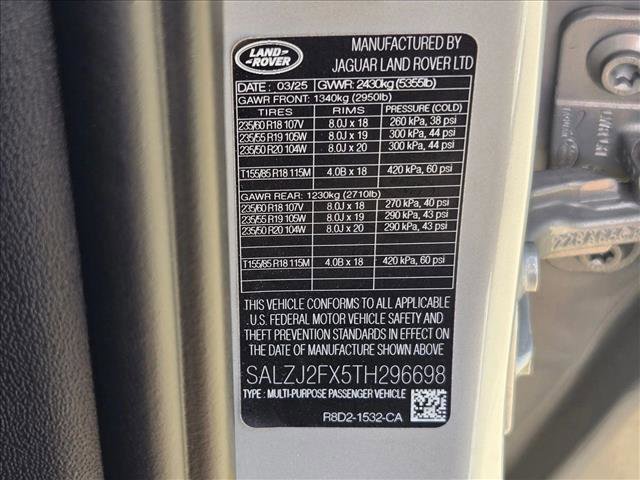 Certified 2026 Land Rover Range Rover Evoque S image 25