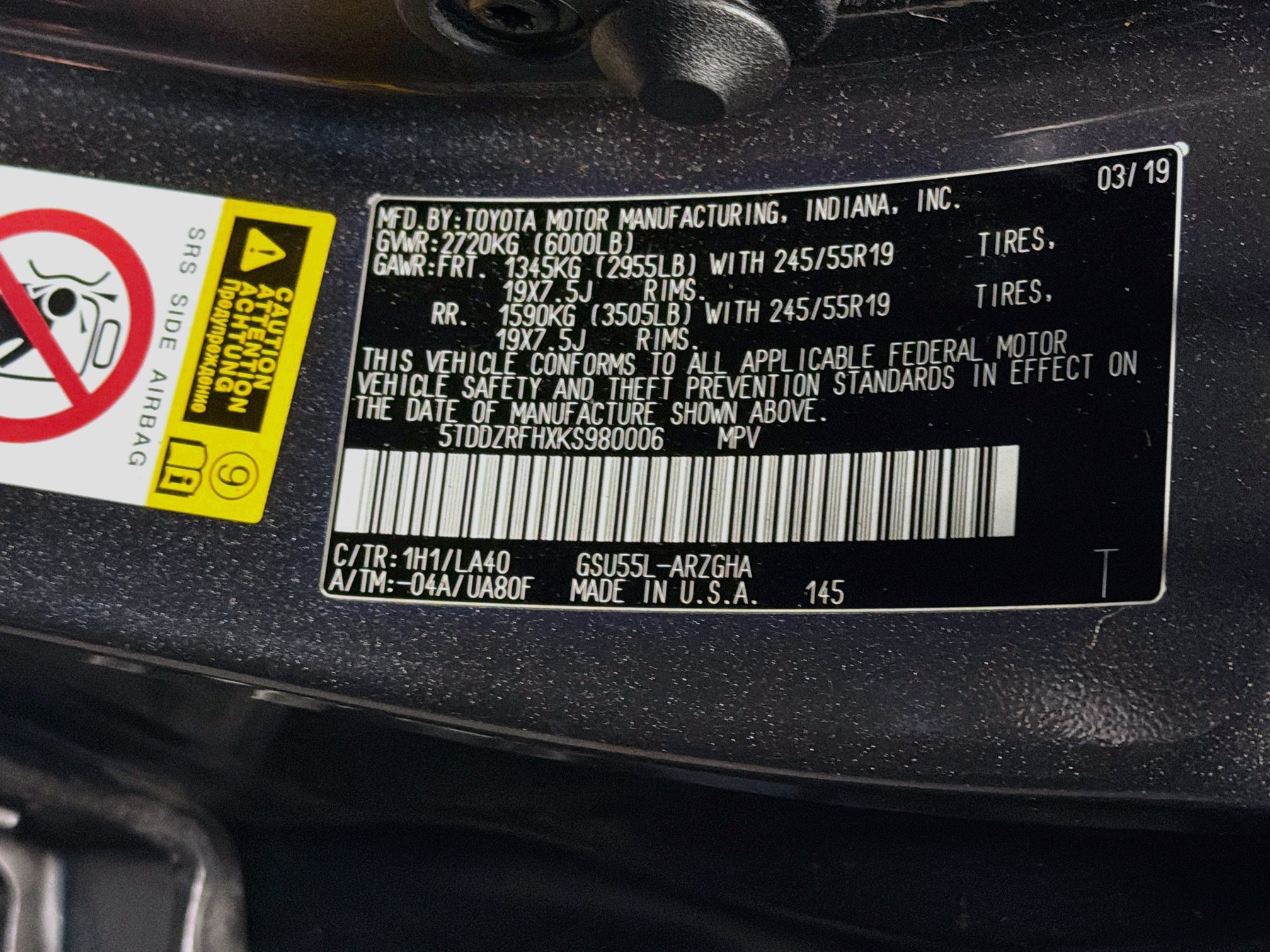 Used 2019 Toyota Highlander Limited AWD/4WD image 12