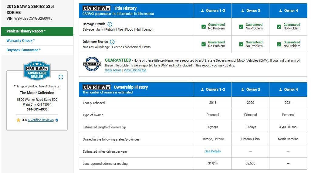 Used 2016 BMW 535i xDrive Sedan image 16