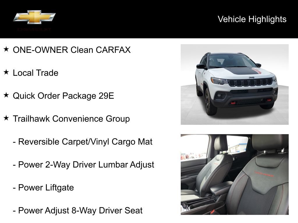 Used 2023 Jeep Compass Trailhawk w/ Trailhawk Convenience Group AWD/4WD image 18