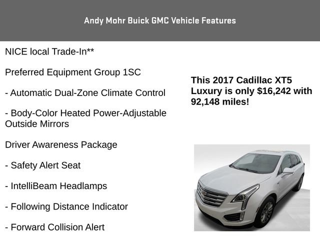 Used 2017 Cadillac XT5 Luxury w/ Driver Awareness Package image 4
