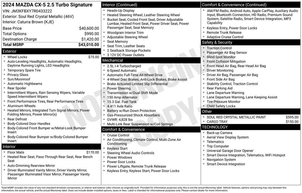 Certified 2024 MAZDA CX-5 Signature AWD/4WD image 5