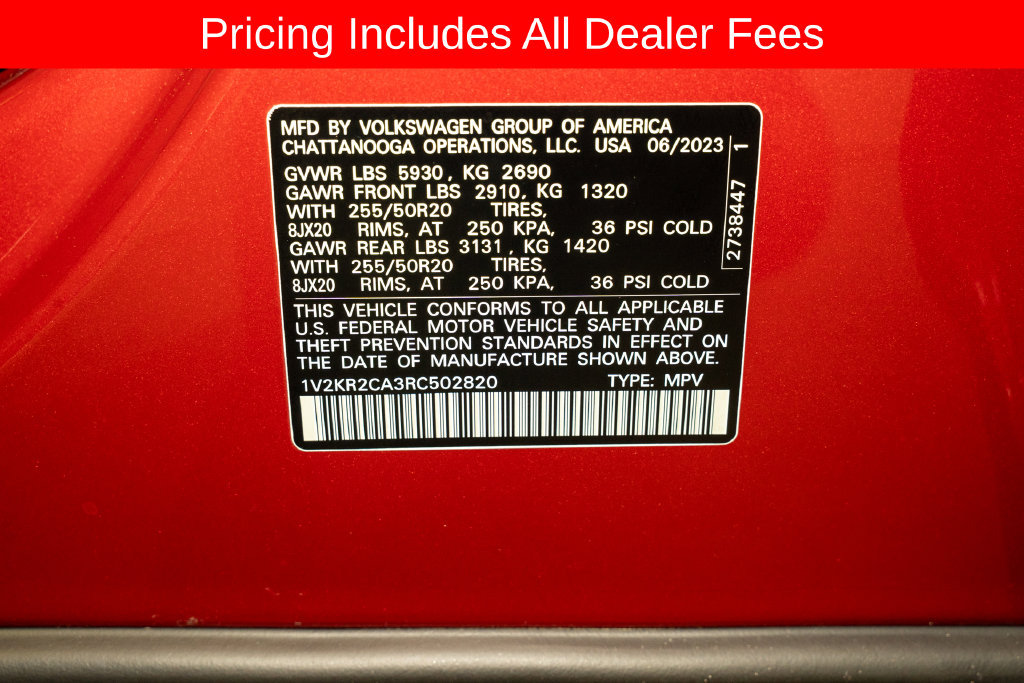 Used 2024 Volkswagen Atlas SE w/ Panoramic Sunroof Package AWD/4WD image 23