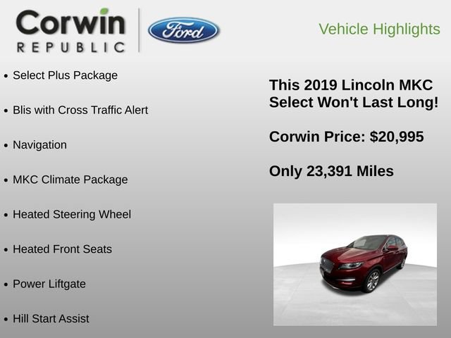 Used 2019 Lincoln MKC Select w/ Select Plus Package image 6